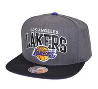 Mitchell & Ness Snapback L.A. Lakers G2 Team Arch Charbon/noir, gris, taille unique