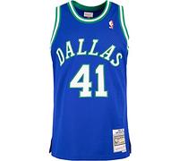 Mitchell & Ness Swingman Dirk Nowitzki Dallas Mavericks 98/99 Maillot (XXL, bleu)