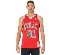 Mitchell & Ness T-Shirt 'NBA Chicago Bulls Swingman Dennis Rodman' rouge / noir, Taille M
