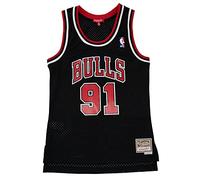 Mitchell & Ness T-Shirt 'Dennis Rodman' rouge / noir / blanc, Taille L