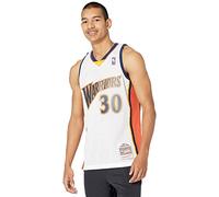 Maillot NBA swingman Stephen Curry Warriors 2009-10 Hardwood Classics Mitchell & ness Blanc Noir