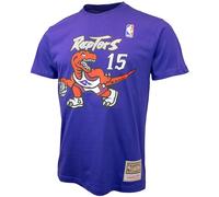 Mitchell & Ness T-shirt avec nom et numéro (NBA | HWC | NFL), Toronto Raptors Vince Carter, violet, XL