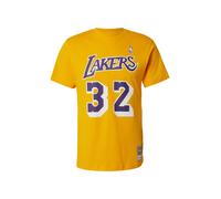 Mitchell & Ness T-Shirt 'NBA LAKERS MAGIC JOHNSON' jaune d'or / violet foncé / blanc, Taille M