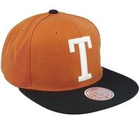Mitchell & Ness Texas Longhorns Team 2 Tone Vintage T Logo Snapback Réglable Chapeau Cap - Burnt Orange, Brûlé Orange, Taille unique, Orange brûlé, taille unique