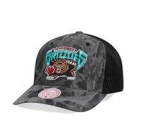 Mitchell & Ness Vancouver Grizzlies Burnt Ends Black Trucker Casquette Snapback, gris, taille unique