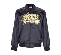 Mitchell & Ness - veste en satin - Homme - Vestes - Noir - Taille: XL