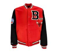 Mitchell & Ness - Veste Varsity Chicago Bulls Rouge/Noir - Homme - Vestes - Rouge - Taille: L