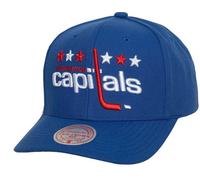 Mitchell & Ness Washington Chapiteaux NHL Team Terrain Snapback Curved Cap Signe