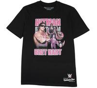 Mitchell & Ness Wrestlemania (WWE) Legends T-shirt à manches courtes 100 % coton pour homme, femme, enfant, unisexe, printemps, été, automne, hiver, lutte, Bret Hitman Hart, S
