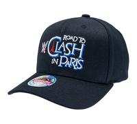 Mitchell & Ness WWE Pro Crown/Classic Red Snapback Casquette de Baseball Noir Taille Unique Réglable Homme Femme Enfant Unisexe Printemps Été Automne Hiver, WWE Clash In Paris - Classic Red, taille