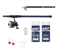 Mitchell Combo Mitchell Neuron Herring, kit canne télescopique et moulinet pour la pêche en mer, conçu pour pêcher des harengs, résistant à la corrosion, inclus le matériel de montage, prêt à pêcher