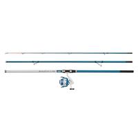 Mitchell Neuron SW II Ensemble Canne et Moulinet Surf | Ensemble de pêche en mer | Moulinet 1+1 roulement | Corps en Graphite | Pré-enroulé, prêt à l'emploi | 8000 | 4,20 m | 100-200 g