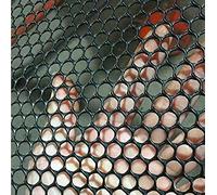 Mitef Filet de Sécurité Léger en Grillage de Poulet en Plastique Filet de Protection Balcon,Ouverture:0.8cm(0.31"),Noir,Taille： W3.2'xL16.4'(1mx5m)