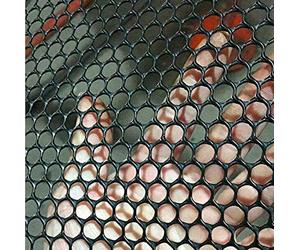 Mitef Filet de Sécurité Léger en Grillage de Poulet en Plastique Filet de Protection Balcon,Ouverture:0.8cm(0.31"),Noir,Taille： W2.6'xL16.4'(0.8mx5m)