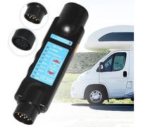 Mitening Testeur Remorque 13 Broches, 12V Testeur Prise Remorque 13 Broches, Testeur Prise Remorque, pour Caravanes, Camions, Remorques, Voitures, Tracteurs, Caravanes