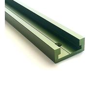 Miter Track 122cm Profilé en T en aluminium avec rainure 19/24mm Rail en aluminium Profilé en T, idéal pour le guidage du VERT | Woodfan