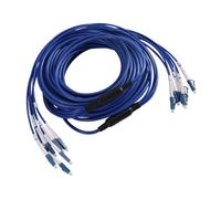 Mitheuum Câble de fibre optique blindé de qualité extérieure Cordon de | La construction blindée robuste scelle l'humidité et empêche les dommages causés par les rongeurs, assurant une performance