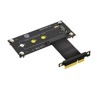 Mitheuum Câble d'extension M.2 NGFF NVMe M-Key SSD PCIe 4X Line 10 cm Pad | Non compatible avec M.2 SATA ou B-Key; empêche la mauvaise installation et l'instabilité du système en raison d'un mauvais