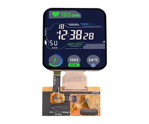 Mitheuum Écran OLED 2,2" haute luminosité 600 cd/m2 | Écran carré de 2,2" avec LTPS-AMOLED, résolution 480 x 480, couleurs de 16,7 m, adapté aux instruments portables.