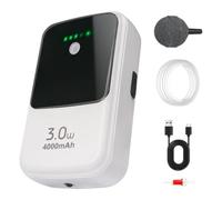 Mitheuum Pompe à air pour aquarium avec batterie rechargeable | Design alimenté par batterie pour une utilisation continue sans alimentation secteur et facile à transporter.
