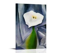 MITHFND Georgia O'keeffe Painter Works《Calla Lily sur gris》Poster Impression sur toile Décoration d'intérieur Chambre à coucher Décoration moderne 30 x 45 cm
