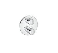 Roca A5A0D09C00 Mélangeur thermostatique encastrable pour salle de bain - Modèle T-1000 ROUND A complet avec RocaBox A525869403