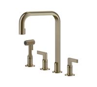 Mitigeur 4 Trous Gessi Inciso 58703 149 Finox Brushed Nickel