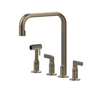 Mitigeur 4 Trous Gessi Inciso 58703 713 Antique Brass
