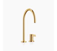 Mitigeur à deux trous Dornbracht TARA ULTRA avec rosaces simples, portée de 241 mm, 32815875-28, Couleur: Laiton brossé