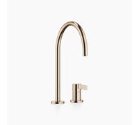 Mitigeur à deux trous Dornbracht TARA ULTRA avec rosaces simples, portée de 241 mm, 32815875-46, Couleur: Champagne brossé