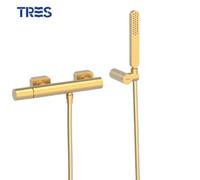 Mitigeur avec Douchette anticalcaire Or mat 24K Loft Colors Exclusive - TRES 20016701OM