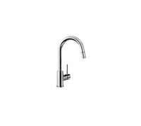 BLANCO MIDA-S - Robinet de Cuisine avec Bec Haut et Douchette Extractible - Haute Pression - Chrome - 521454