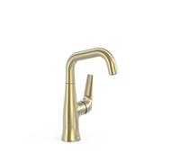 Mitigeur avec manette latérale pour lavabo Fuji Cava doré - TRES 28144701CA