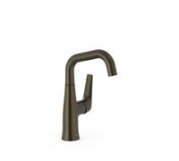Mitigeur avec manette latérale pour lavabo Noir Bronze - TRES 28144701KMB