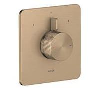 Mitigeur AXOR hansgrohe Citterio C 49451140, encastré, 2 Verbraucher , coupe cubique, bronze brossé