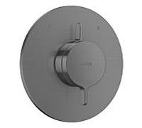 Mitigeur AXOR hansgrohe One 48415340 encastré pour 2 fonctions, chrome noir brossé