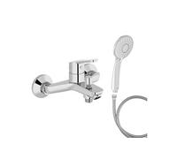 Mitigeur baignoire JACOB DELAFON Aimé + pommeau de douche Juliette + flexible de douche métal