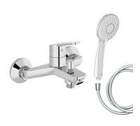 Mitigeur baignoire JACOB DELAFON Aimé + pommeau de douche Juliette + flexible de douche lisse