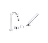 Mitigeur baignoire mécanique sur gorge JACOB DELAFON Grands Boulevards chromé + pommeau de douche 2 jets + corps encastré