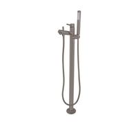 Mitigeur baignoire sur pied SEINA en laiton gris métal brossé H. 93,2 cm