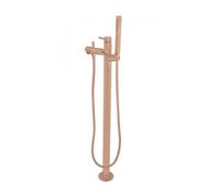 Mitigeur baignoire sur pied SEINA en laiton rose gold poli H. 93,2 cm