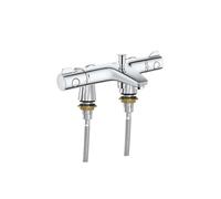 Mitigeur baignoire thermostatique Grohtherm 800 - Chromé - Avec colonnettes Idro'Flex et flexibles 50 cm