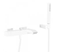 Mitigeur bain avec cascade. Douchette à main anticalcaire avec support orientable. Flexible. - TRES 0071700203BM