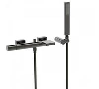 Mitigeur bain avec cascade noir métallisé - TRES 21117001KM