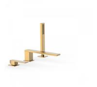 Mitigeur bain d’étagère avec douchette anticalcaire. · Débit : 3 bar - 13 l/min - TRES 20216101OM