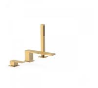 Mitigeur bain d’étagère avec douchette anticalcaire OR MAT - TRES 00616105OM