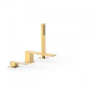 Mitigeur bain d’étagère avec douchette anticalcaire OR - TRES 20216103OR