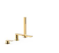 Mitigeur bain d’étagère Doré avec douchette - TRES 21116101OR