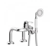 Mitigeur bain d’étagère Douchette à main anticalcaire. Flexible double agrafage - TRES 24219401