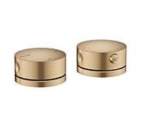 Mitigeur bain/douche 2 trous AXOR hansgrohe One 48470140 avec thermostat, bronze brossé